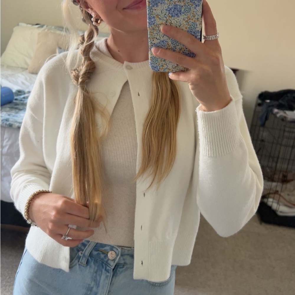 White Cardigan